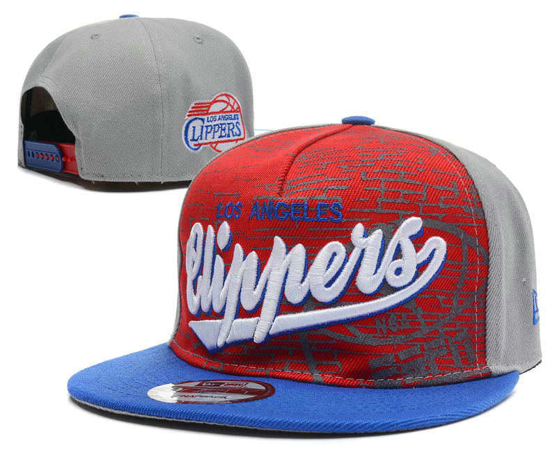 Los Angeles Clippers Grey Snapback Hat DF1 0512